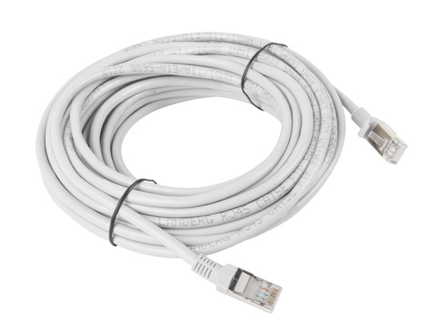 Lanberg PCU6-10CC-1000-S Cat.6 U/UTP PVC CCA árnyékolatlan réz bevonatú alumínium szürke patch kábel 10m
