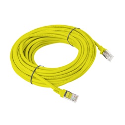 Lanberg PCU6-10CC-1000-Y Cat.6 U/UTP PVC CCA árnyékolatlan réz bevonatú alumínium sárga patch kábel 10m