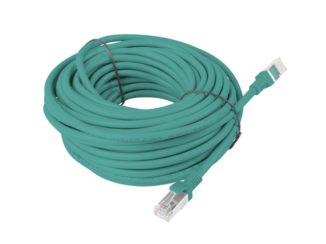 Lanberg PCU6-10CC-1500-G Cat.6 U/UTP PVC CCA árnyékolatlan réz bevonatú alumínium zöld patch kábel 15m