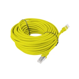 Lanberg PCU6-10CC-1500-Y Cat.6 U/UTP PVC CCA árnyékolatlan réz bevonatú alumínium sárga patch kábel 15m