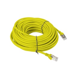 Lanberg PCU6-10CC-2000-Y Cat.6 U/UTP PVC CCA árnyékolatlan réz bevonatú alumínium sárga patch kábel 20m
