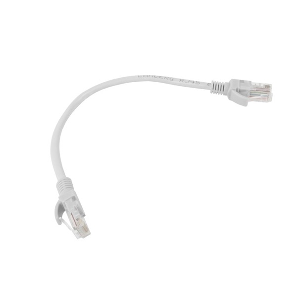 Lanberg PCU6-20CC-0025-S Cat.6 U/UTP PVC CCA árnyékolatlan réz bevonatú alumínium szürke patch kábel 0,25m 10db/csomag