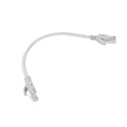 Lanberg PCU6-20CC-0025-S Cat.6 U/UTP PVC CCA árnyékolatlan réz bevonatú alumínium szürke patch kábel 0,25m 10db/csomag