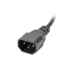 Lanberg PDU-10I-0200-IEC-BK 2m vezetékkel 19"/1U 10xC13 aljzat C14 csatlakozóvéggel fekete elosztósor kapcsolóval