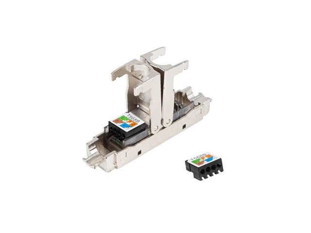 Lanberg PL2S6-6000TL Cat.6 FTP szerszám nélkül szerelhető toldó