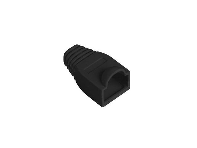Lanberg PLB-1000-BK Rj45 fekete törésgátló 100db/csomag