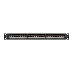 Lanberg PPS7-1024-B 19" 1U 24port Cat.7 FTP árnyékolt fekete patch panel