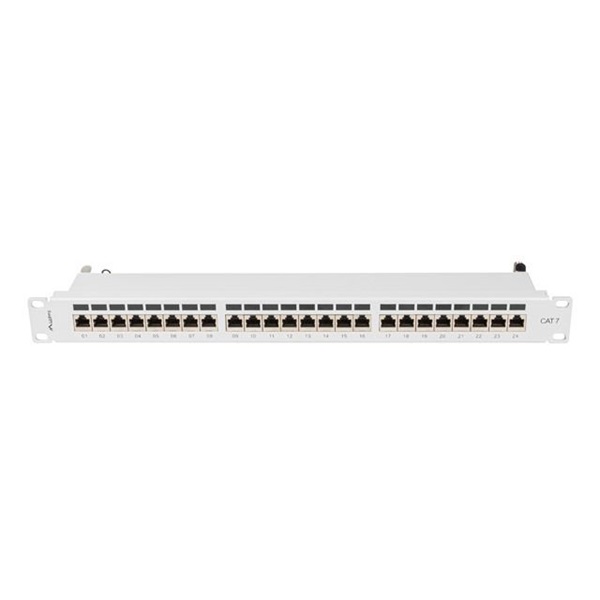 Lanberg PPS7-1024-S 19" 1U 24port Cat.7 FTP árnyékolt szürke patch panel