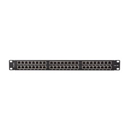 Lanberg PPSA-1048-B 19"/1U 48port Cat.6A FTP árnyékolt szürke patch panel