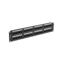 Lanberg PPU5-2048-B 19" 2U 48port Cat.5e UTP árnyékolatlan fekete patch panel