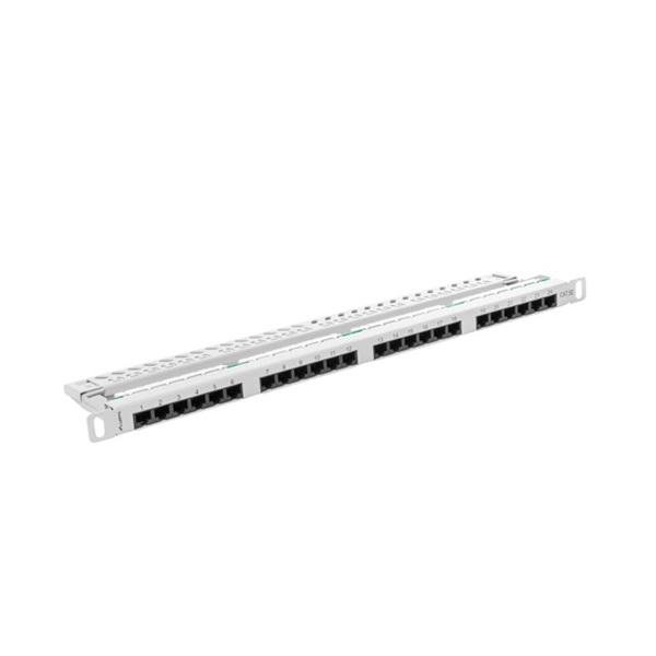Lanberg PPU5-0024-S 19" 0,5U 24port Cat.5e UTP árnyékolatlan szürke patch panel