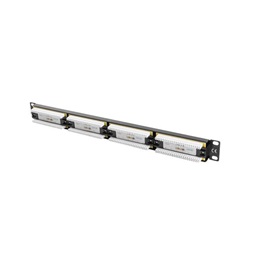 Lanberg PPU5-1024-B 19" 1U 24port Cat.5e UTP árnyékolatlan fekete patch panel