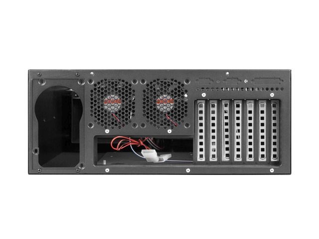 Lanberg SC01-4504-10B 19" 4U SZÉL:430mm MÉLY:450mm MAG:177mm táp nélküli rack szerver ház