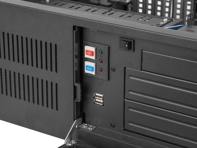 Lanberg SC01-4504-10B 19" 4U SZÉL:430mm MÉLY:450mm MAG:177mm táp nélküli rack szerver ház