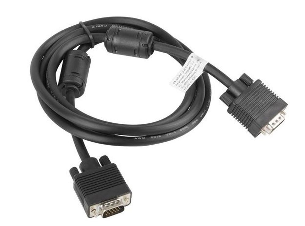 Lanberg VGA D-SUB 1,8m fekete monitor kábel