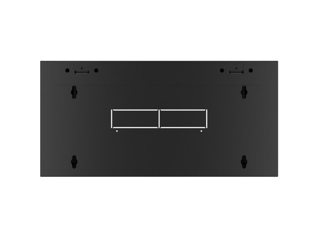 Lanberg WAFA-5604-10B 19" 12U SZÉL:570mm MÉLY:600mm MAG:277mm összeszerelt üvegajtós fekete fali rack szekrény