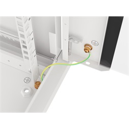 Lanberg WF01-6404-10S 19" 4U SZÉL:600mm MÉLY:450mm MAG:290mm lapraszerelt üvegajtós szürke fali rack szekrény