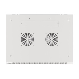 Lanberg WF01-6406-10S 19" 6U SZÉL:600mm MÉLY:450mm MAG:379mm lapraszerelt üvegajtós szürke fali rack szekrény