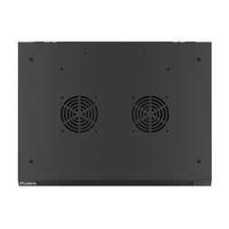 Lanberg WF01-6406-23B 19" 6U SZÉL:600mm MÉLY:450mm MAG:379mm lapraszerelt perforált ajtós fekete fali rack szekrény