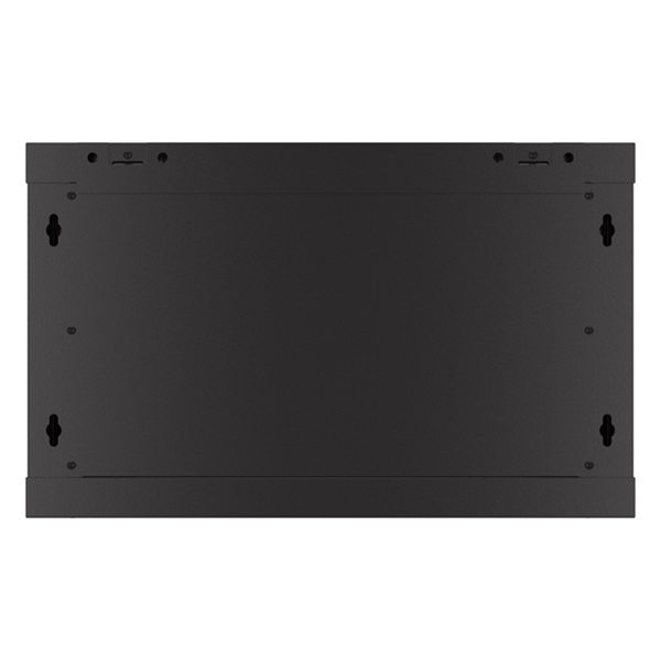 Lanberg WF01-6406-23B 19" 6U SZÉL:600mm MÉLY:450mm MAG:379mm lapraszerelt perforált ajtós fekete fali rack szekrény