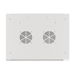 Lanberg WF01-6412-10S 19" 12U SZÉL:600mm MÉLY:450mm MAG:645mm lapraszerelt üvegajtós szürke fali rack szekrény