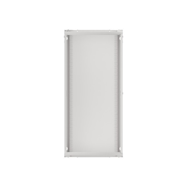 Lanberg WF01-6427-10S 19" 27U SZÉL:600mm MÉLY:450mm MAG:1307mm lapraszerelt üvegajtós szürke fali rack szekrény