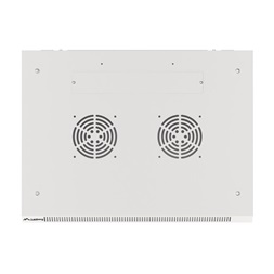 Lanberg WF01-6606-10S 19" 9U SZÉL:600mm MÉLY:450mm MAG:512mm lapraszerelt üvegajtós szürke fali rack szekrény