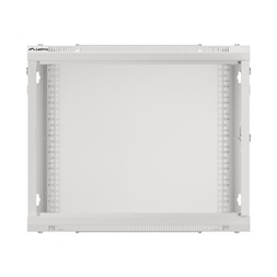 Lanberg WF01-6609-10S 19" 9U SZÉL:600mm MÉLY:600mm MAG:512mm lapraszerelt üvegajtós szürke fali rack szekrény