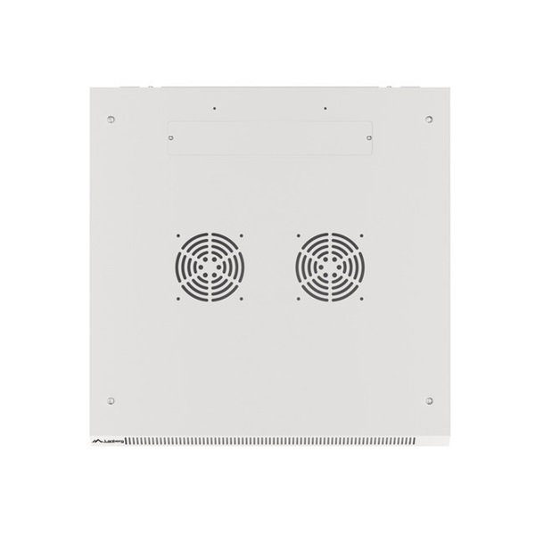 Lanberg WF01-6609-10S 19" 9U SZÉL:600mm MÉLY:600mm MAG:512mm lapraszerelt üvegajtós szürke fali rack szekrény
