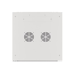 Lanberg WF01-6609-10S 19" 9U SZÉL:600mm MÉLY:600mm MAG:512mm lapraszerelt üvegajtós szürke fali rack szekrény
