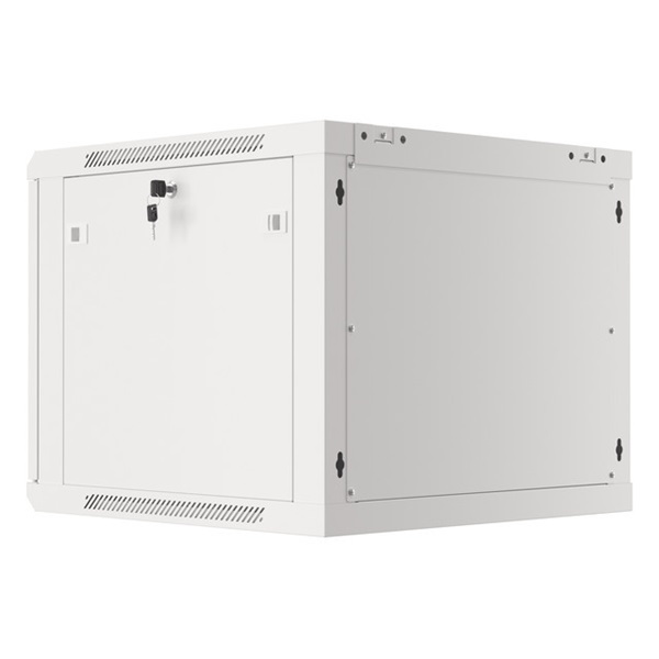 Lanberg WF01-6609-10S 19" 9U SZÉL:600mm MÉLY:600mm MAG:512mm lapraszerelt üvegajtós szürke fali rack szekrény
