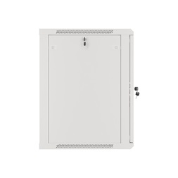 Lanberg WF01-6615-10S 19" 15U SZÉL:600mm MÉLY:600mm MAG:774mm lapraszerelt üvegajtós szürke fali rack szekrény