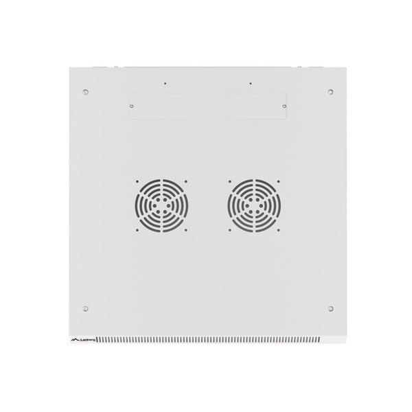 Lanberg WF01-6615-10S 19" 15U SZÉL:600mm MÉLY:600mm MAG:774mm lapraszerelt üvegajtós szürke fali rack szekrény