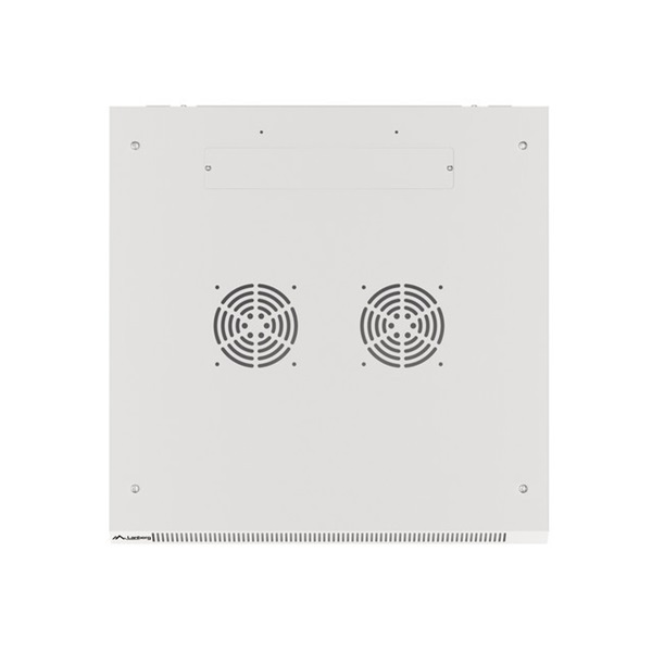 Lanberg WF01-6618-10S 19" 18U SZÉL:600mm MÉLY:600mm MAG:907mm lapraszerelt üvegajtós szürke fali rack szekrény