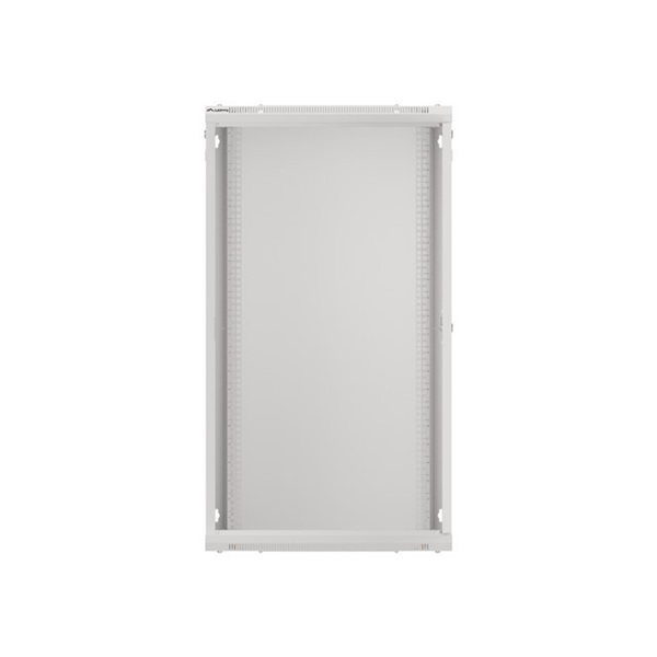 Lanberg WF01-6622-10S 19" 22U SZÉL:600mm MÉLY:600mm MAG:1085mm lapraszerelt üvegajtós szürke fali rack szekrény