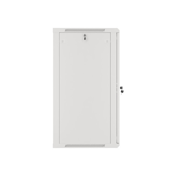 Lanberg WF01-6622-10S 19" 22U SZÉL:600mm MÉLY:600mm MAG:1085mm lapraszerelt üvegajtós szürke fali rack szekrény