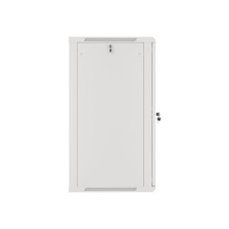Lanberg WF01-6622-10S 19" 22U SZÉL:600mm MÉLY:600mm MAG:1085mm lapraszerelt üvegajtós szürke fali rack szekrény