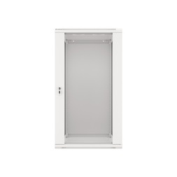 Lanberg WF01-6622-10S 19" 22U SZÉL:600mm MÉLY:600mm MAG:1085mm lapraszerelt üvegajtós szürke fali rack szekrény