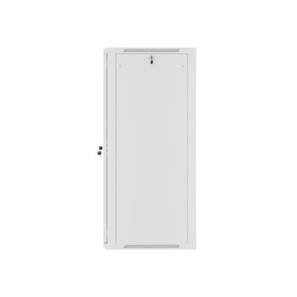 Lanberg WF01-6627-10S 19" 27U SZÉL:600mm MÉLY:600mm MAG:1307mm lapraszerelt üvegajtós szürke fali rack szekrény