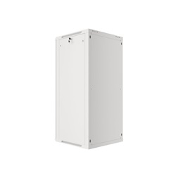 Lanberg WF01-6627-10S 19" 27U SZÉL:600mm MÉLY:600mm MAG:1307mm lapraszerelt üvegajtós szürke fali rack szekrény