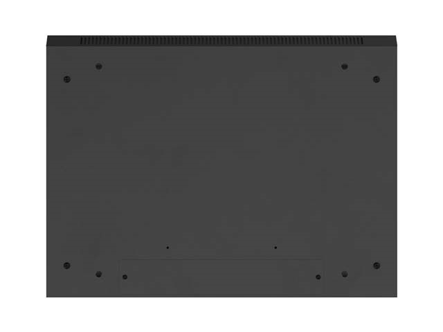 Lanberg WF01-6404-23B 19" 4U SZÉL:600mm MÉLY:450mm MAG:512mm lapraszerelt perforált ajtós fekete fali rack szekrény
