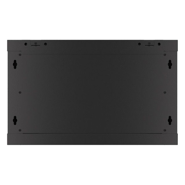 Lanberg WF01-6406-00B 19" 6U SZÉL:600mm MÉLY:450mm MAG:600mm lapraszerelt fémajtós fekete fali rack szekrény