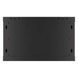 Lanberg WF01-6406-00B 19" 6U SZÉL:600mm MÉLY:450mm MAG:600mm lapraszerelt fémajtós fekete fali rack szekrény