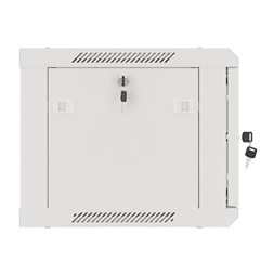 Lanberg WF01-6406-00S 19" 6U SZÉL:600mm MÉLY:450mm MAG:600mm lapraszerelt fémajtós szürke fali rack szekrény