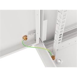 Lanberg WF01-6406-00S 19" 6U SZÉL:600mm MÉLY:450mm MAG:600mm lapraszerelt fémajtós szürke fali rack szekrény