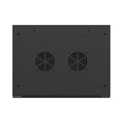 Lanberg WF01-6409-23B 19" 9U SZÉL:600mm MÉLY:450mm MAG:512mm lapraszerelt perforált ajtós fekete fali rack szekrény