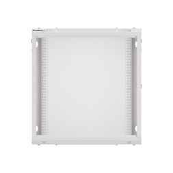 Lanberg WF01-6412-00S 19" 12U SZÉL:600mm MÉLY:450mm MAG:645mm lapraszerelt fémajtós szürke fali rack szekrény