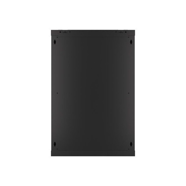 Lanberg WF01-6418-10B 19" 18U SZÉL:600mm MÉLY:450mm MAG:907mm lapraszerelt üvegajtós fekete fali rack szekrény