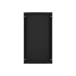 Lanberg WF01-6422-10B 19" 22U SZÉL:600mm MÉLY:450mm MAG:1085mm lapraszerelt üvegajtós fekete fali rack szekrény