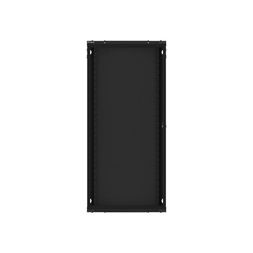 Lanberg WF01-6427-10B 19" 27U SZÉL:600mm MÉLY:450mm MAG:1307mm lapraszerelt üvegajtós fekete fali rack szekrény